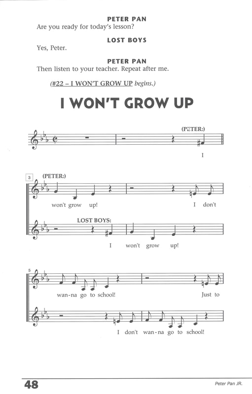 and i wont grow up song